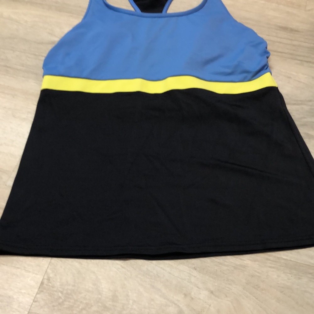 Lands End Racerback Tankini size 10 - Picture 4 of 7